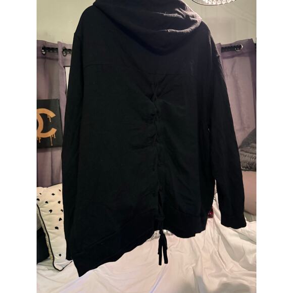 Vintage VS pink green hooded puffer satin jacket/coat/bomber - Picture 5 of 7